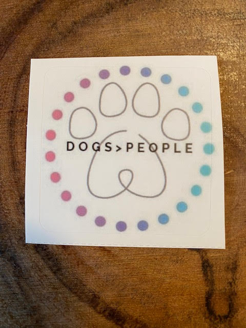 Dogs > People - Sticker