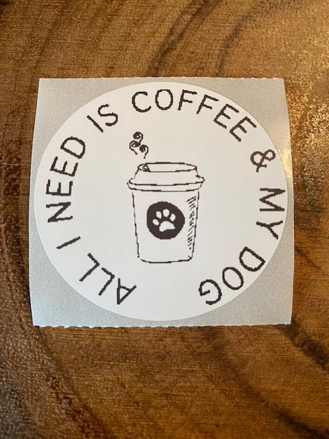 Coffee & My Dog - Sticker