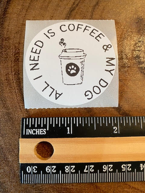 Coffee & My Dog - Sticker