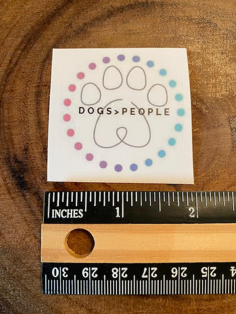 Dogs > People - Sticker