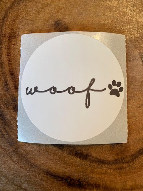 Woof - Sticker